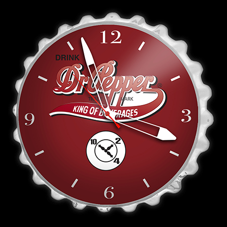 18” Non-Illuminated Battery Cap Replica Clock