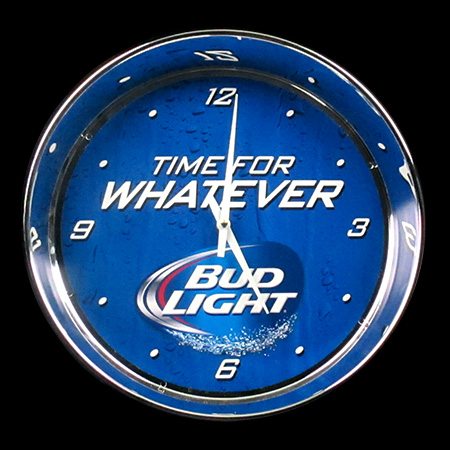 Chrome Battery Clock
