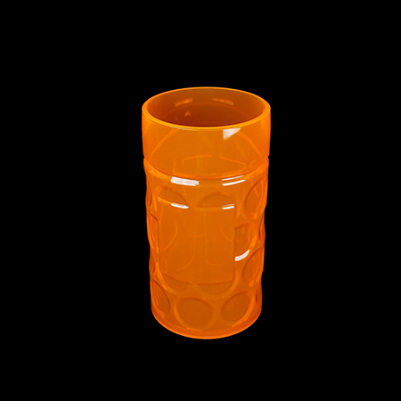 .5L Dimpled German Beer Stein - Non-Handled - Orange