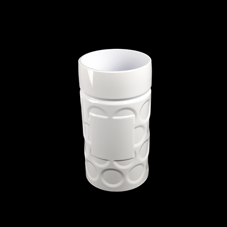 .5L Dimpled German Beer Stein - Non-Handled - White