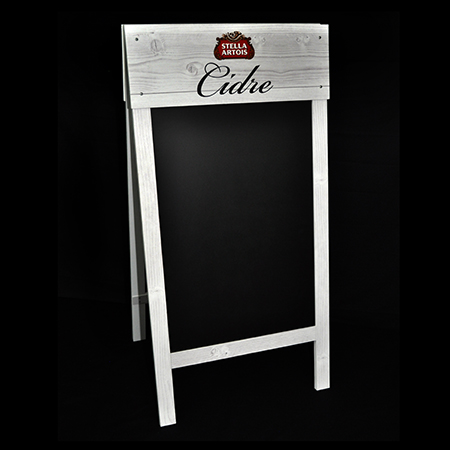 Wooden A-Frame Sign with Header