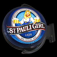 18” Illuminated Rotating Round Pub Sign