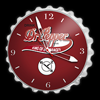 18” Non-Illuminated Battery Cap Replica Clock