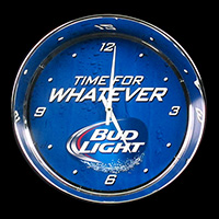 Chrome Battery Clock