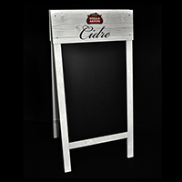 Wooden A-Frame Sign with Header